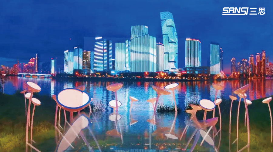 沉浸式,展廳,顯示屏方案,四面包覆結(jié)構(gòu),創(chuàng)造,裸眼立體空間感