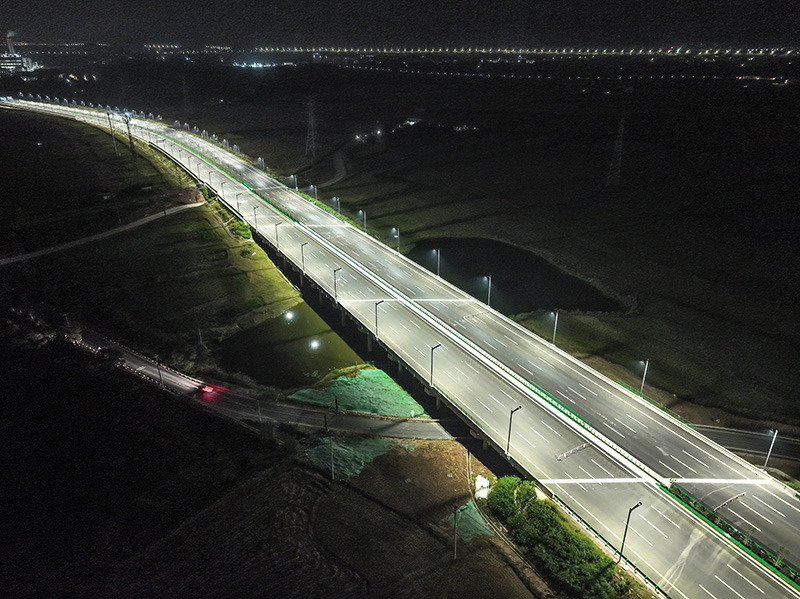 金義中央大道通車,三思智慧綜合桿,道路照明系統方案,點亮23公里智慧公路