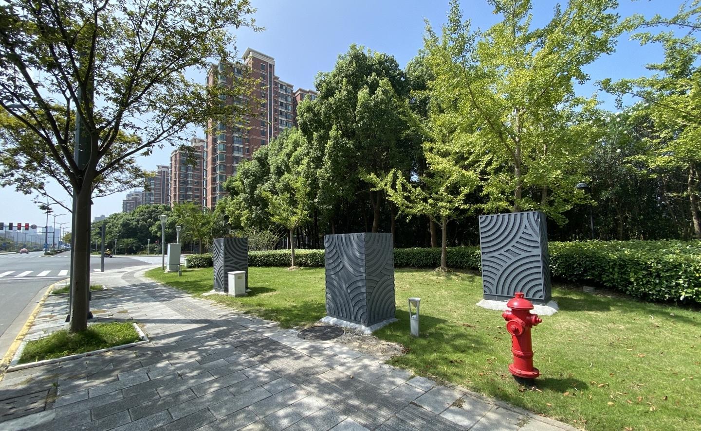 上海金山區,杭州灣大道,合桿整治,工程解析,海鷗造型,綜合桿,5G智慧基站,落地實踐